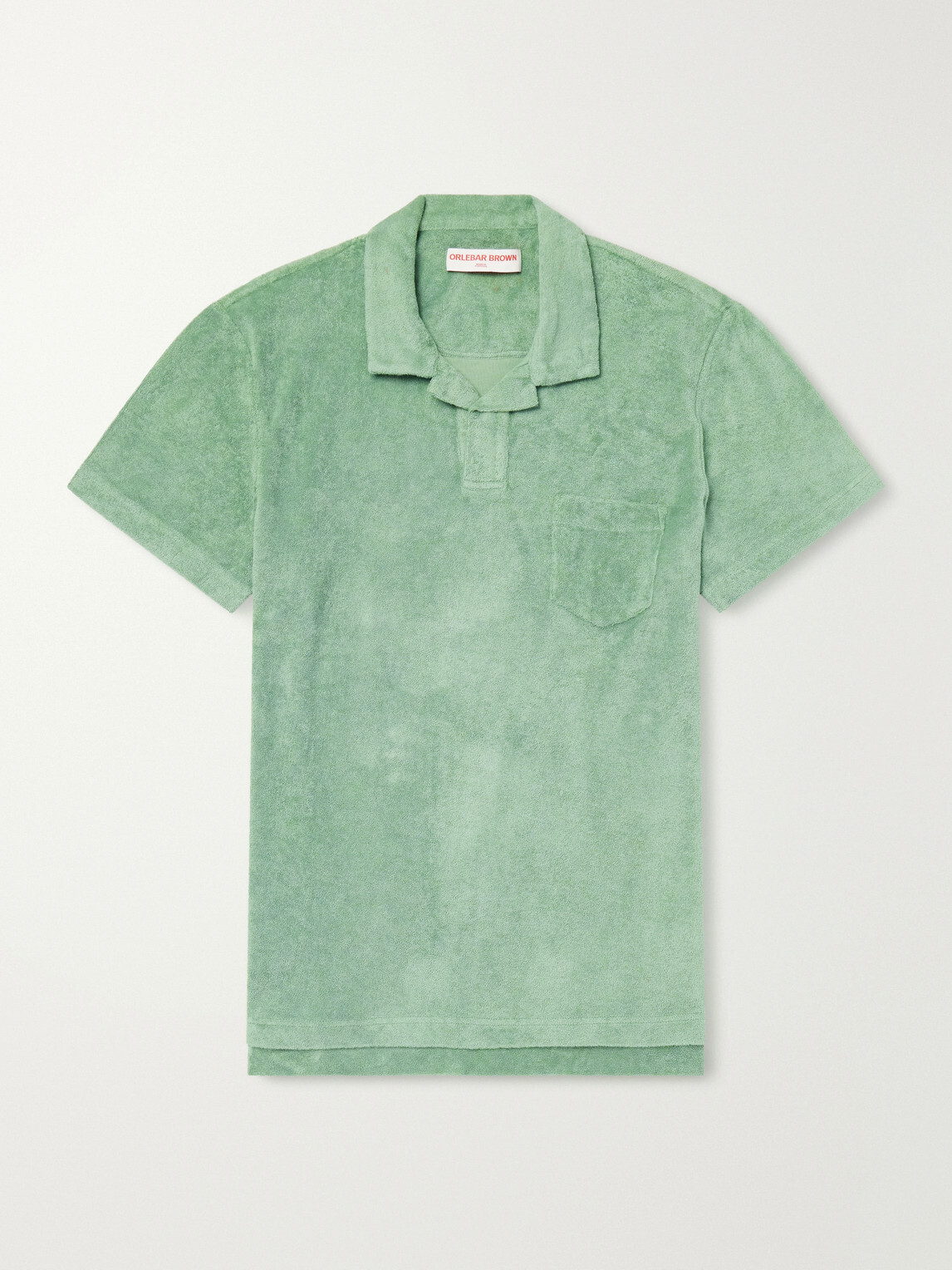 Orlebar Brown - Terry Cotton-Terry Polo Shirt - Green