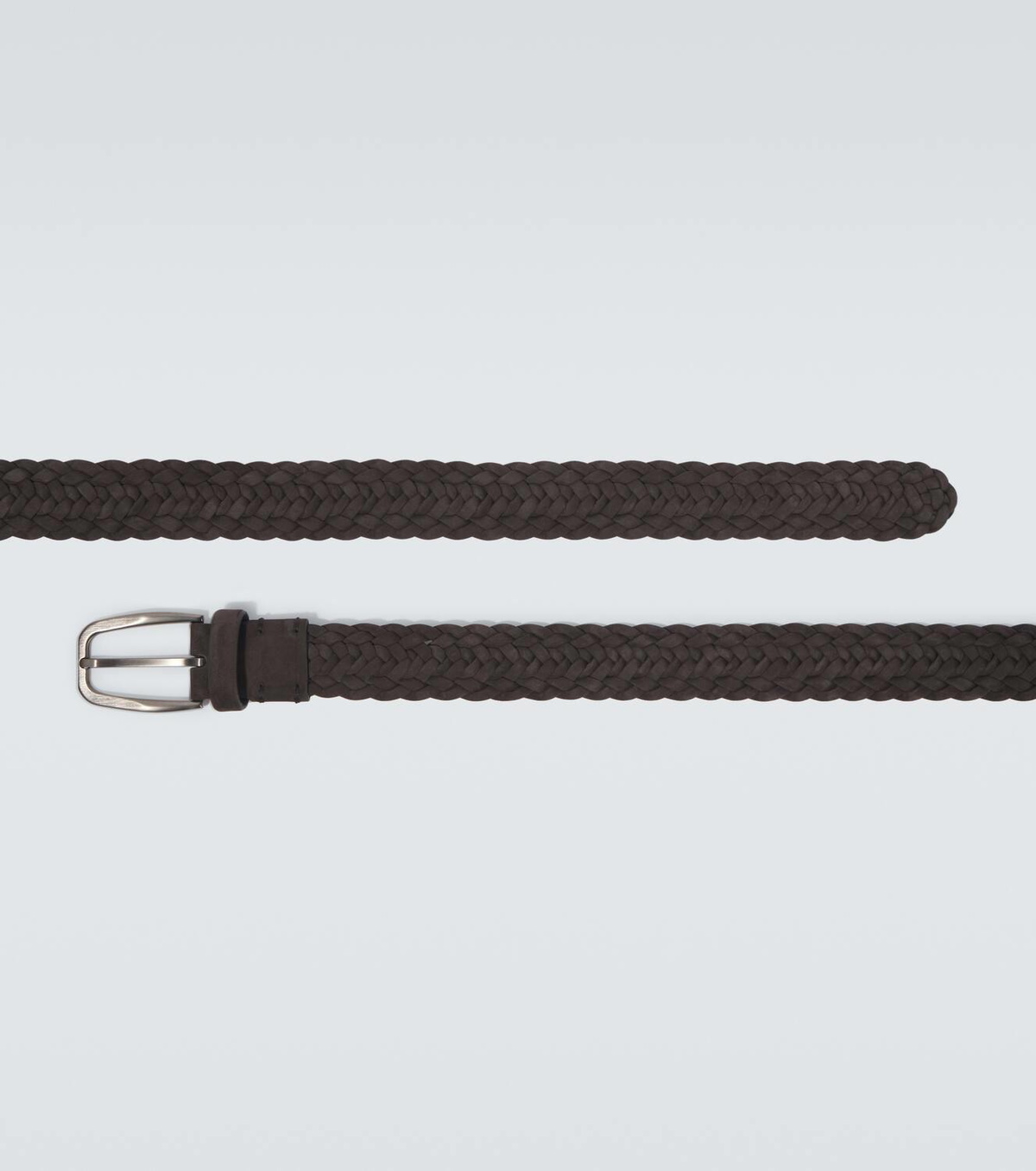 Zegna Braided leather belt