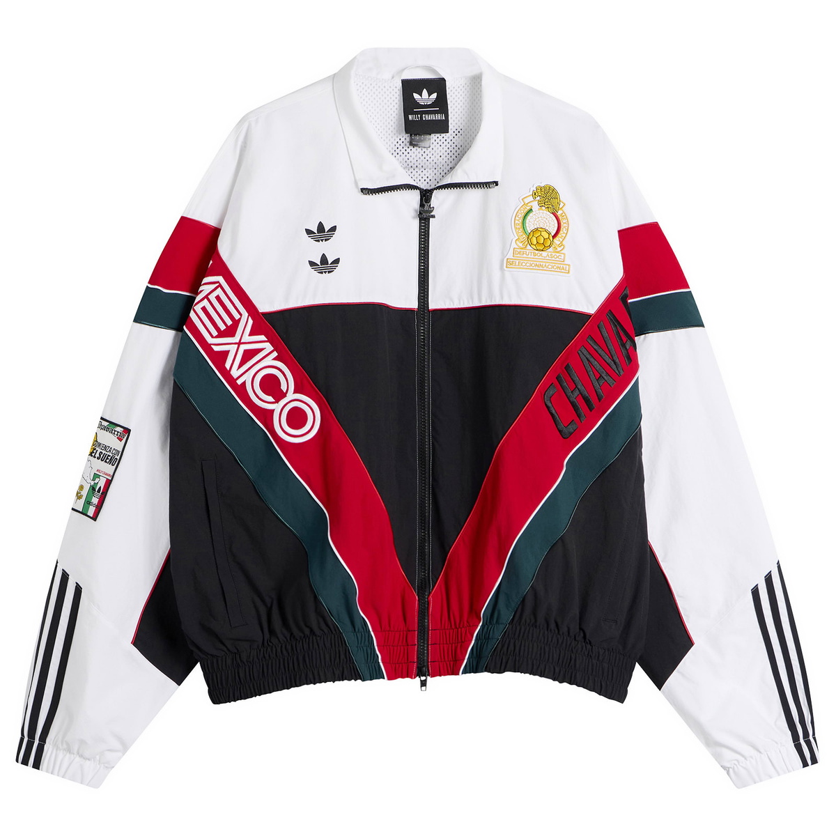 Adidas x Willy Chavarria Woven Tracktop in White/Black