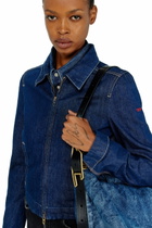 Diesel Coach jacket in rinse denim - Denim Jackets Womens in Blue