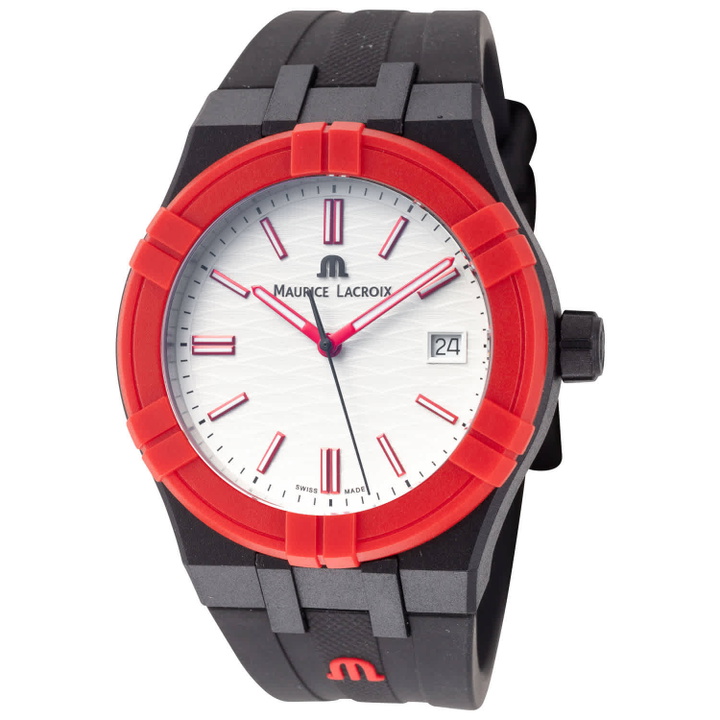 Photo: Maurice Lacroix Aikon Tide Quartz White Dial Mens Watch AI2008-04010-400-J