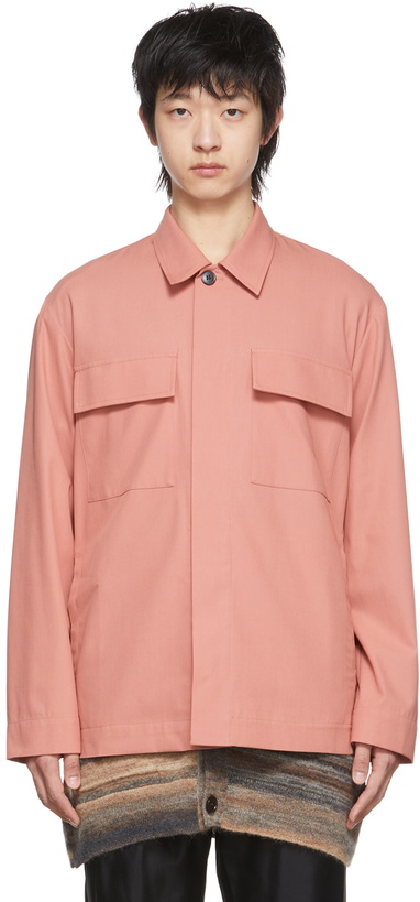 Photo: Dries Van Noten Pink Cotton Shirt