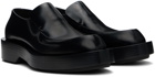 Jil Sander Black Leather Loafers