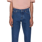 AMI Alexandre Mattiussi Blue Carrot-Fit Jeans