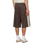 Palm Angels Brown Classic Logo Vintage Track Shorts
