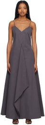 BITE Gray Crisp Midi Dress