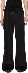 MISBHV Black Star Faux-Suede Track Pants