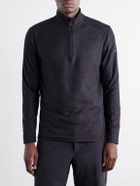 BOGNER - Harry Logo-Print Stretch-Fleece Half-Zip Ski Midlayer - Black