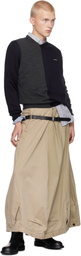 HODAKOVA Navy & Gray 'The Knitted Patch' Sweater