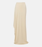 The Row Dione draped maxi skirt