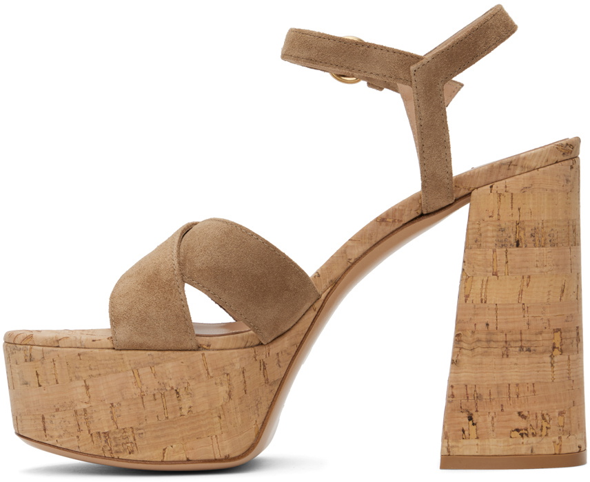 Gianvito Rossi Beige Bebe Heeled Sandals Gianvito Rossi