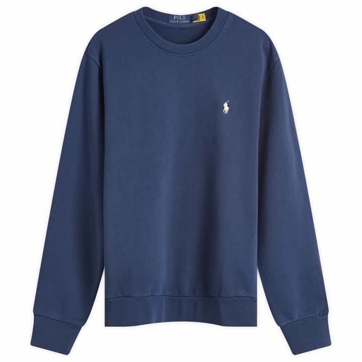 Photo: Polo Ralph Lauren Men's Hemingway Bear Crew Sweatshirt in Cruise Navy