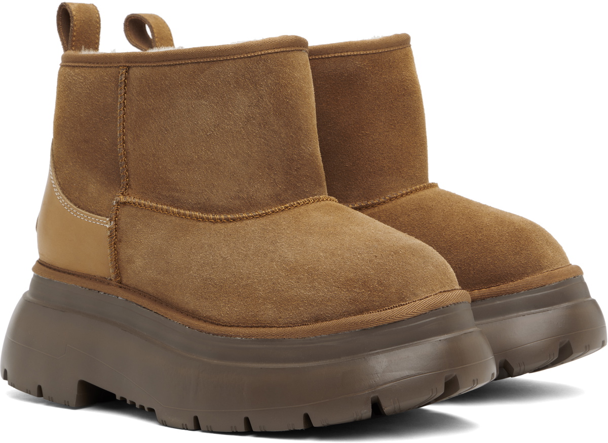R13 Tan Chunky Shearling Boots