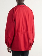 Aimé Leon Dore - Leather-Trimmed Cotton-Blend Jacket - Red