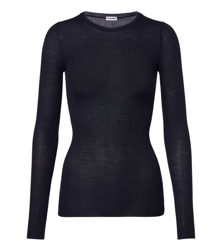 Photo: Jil Sander Ribbed-knit wool sweater