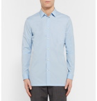 Balenciaga - Slim-Fit Cotton-Blend Poplin Shirt - Men - Blue
