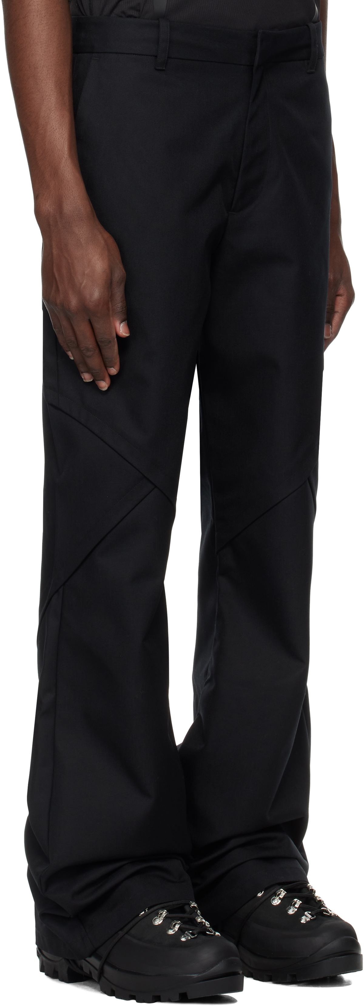 HELIOT EMIL Black Synapsis Trousers Heliot Emil