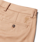 AMI PARIS - Cotton-Gabardine Shorts - Neutrals