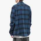 Dickies Men's Evansville Flannel Overshirt in Air Force Blue