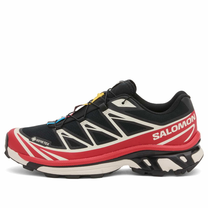 Photo: Salomon XT-6 GTX Sneaker in Black/Flame Scarlet
