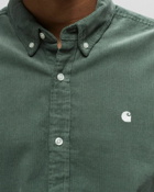Carhartt Wip L/S Madison Fine Cord Shirt Green - Mens - Longsleeves