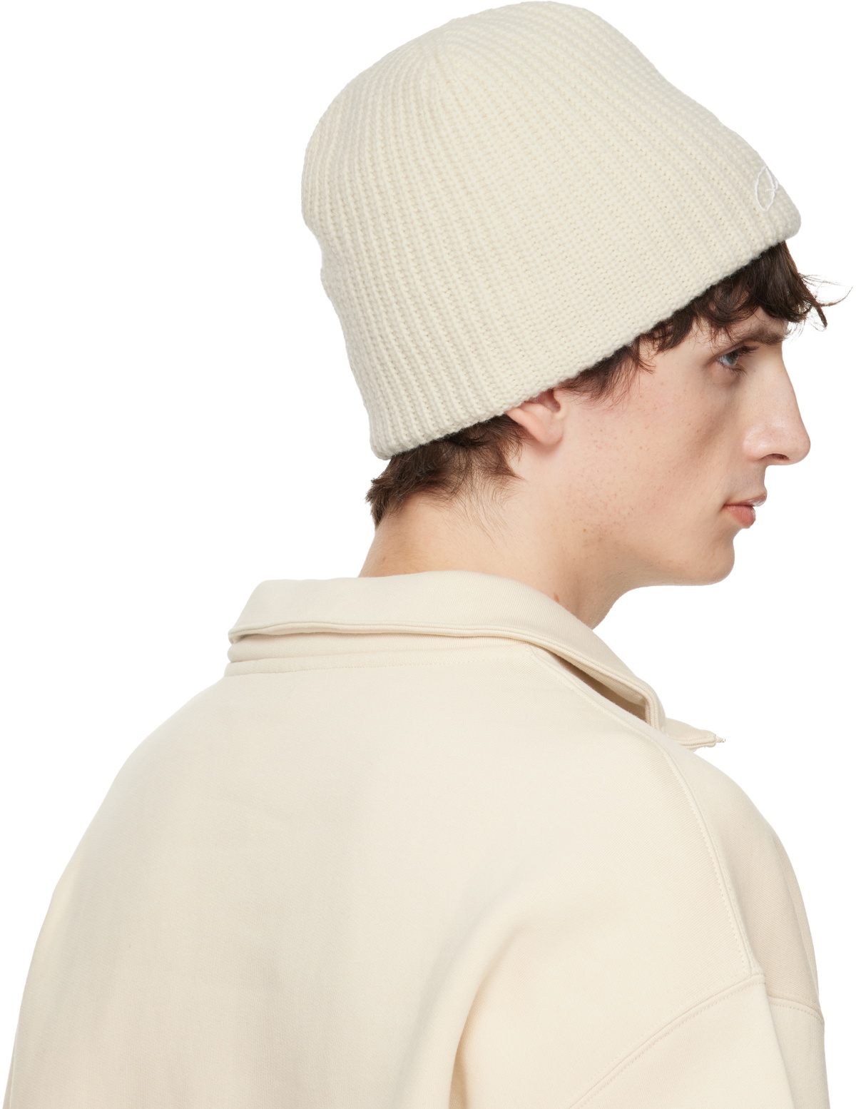 JACQUEMUS Off-White 'The Espiral' Beanie
