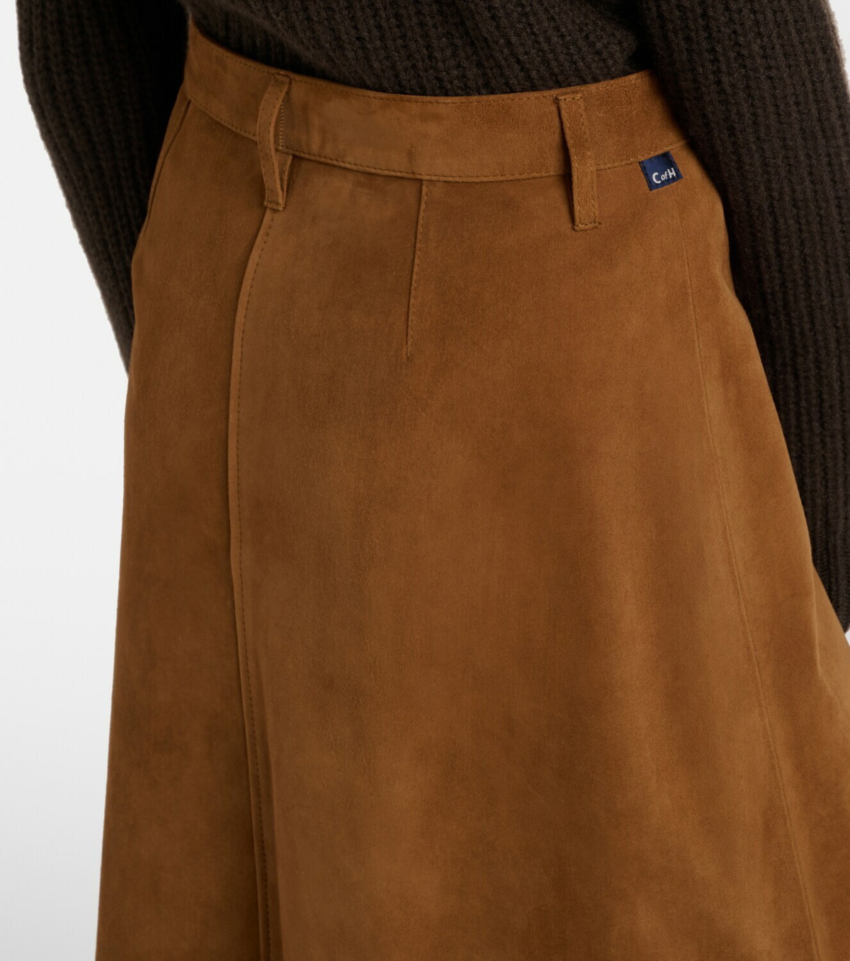 Citizens of Humanity Cassia suede midi skirt