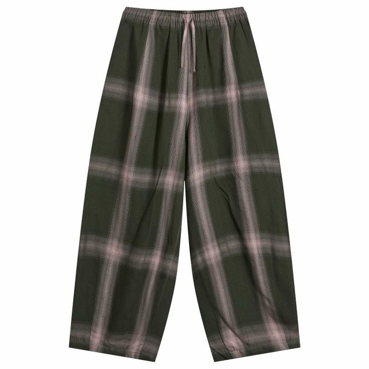 Photo: Needles Women's H.D Rayon Plaid Pants in Green