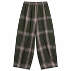 Needles Women's H.D Rayon Plaid Pants in Green