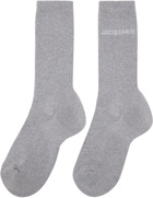 JACQUEMUS Gray 'Les Chaussettes Jacquemus' Socks