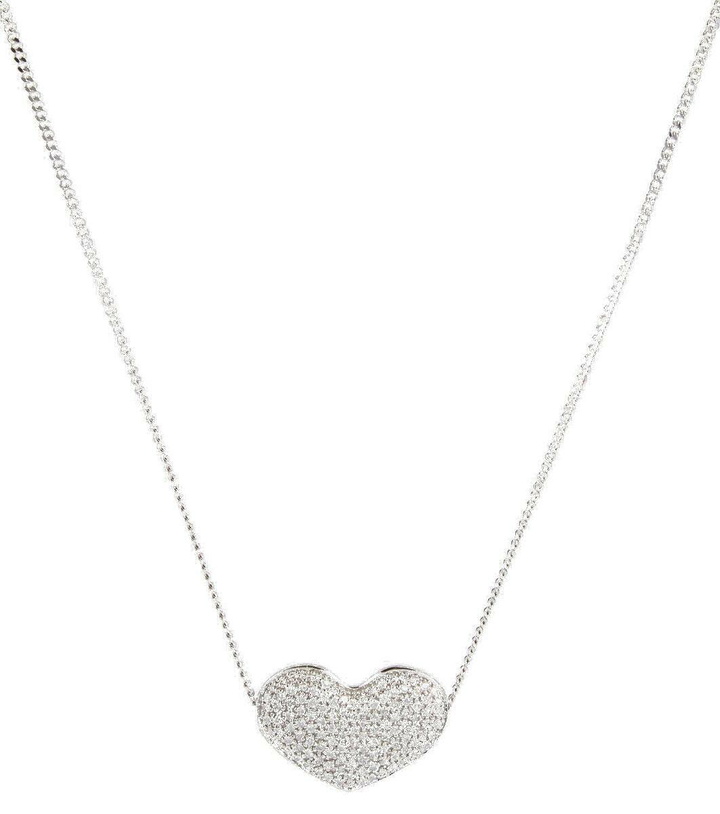 Photo: Eéra Heart 18kt white gold necklace with diamonds