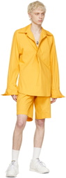 Bianca Saunders Yellow Cotton Shorts