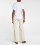 Barrie Cotton and cashmere logo T-shirt
