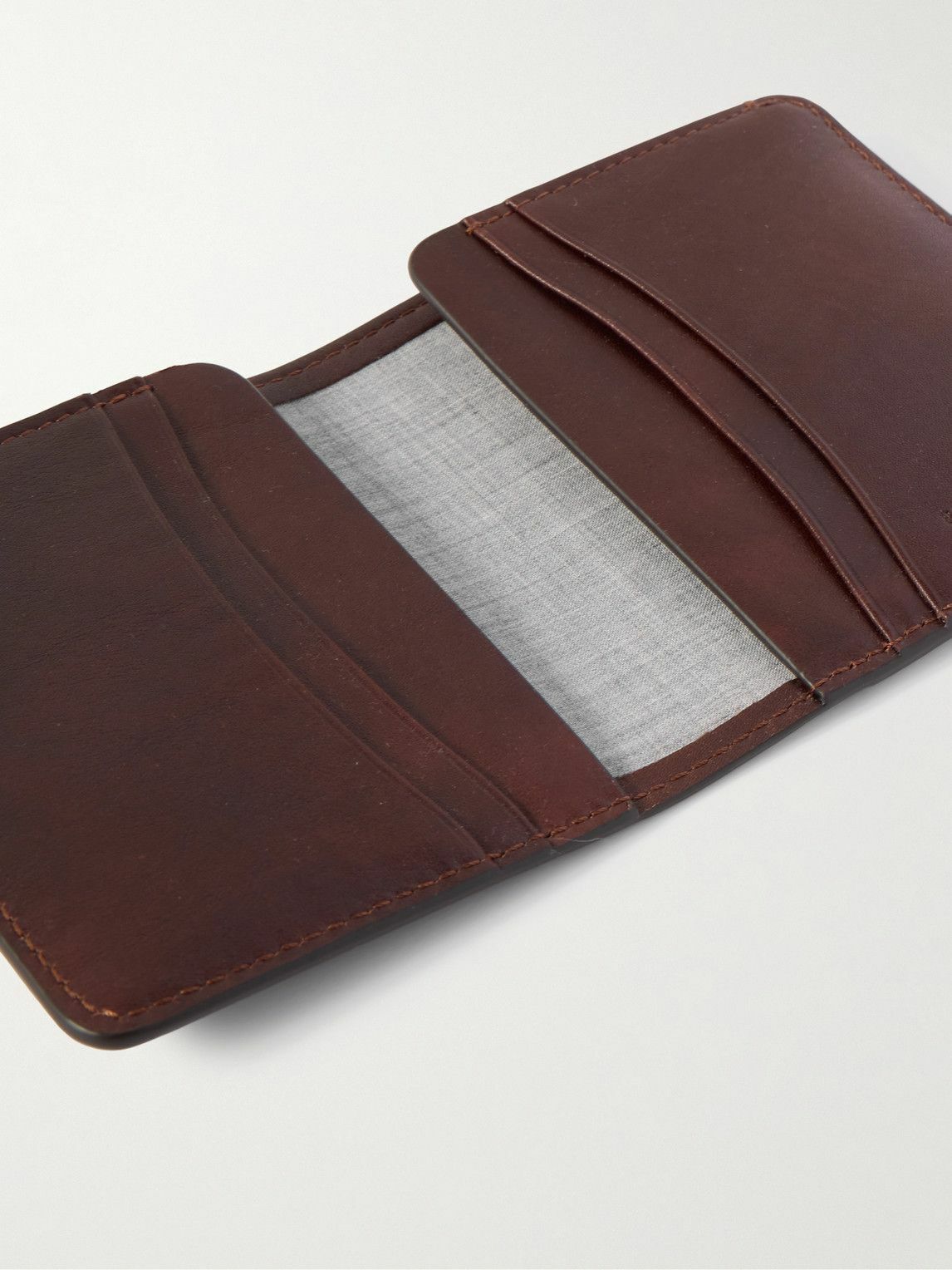Brunello Cucinelli - Logo-Debossed Leather Bifold Cardholder