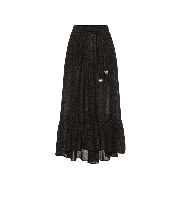 Photo: Lisa Marie Fernandez - Nicole linen-blend gauze midi skirt