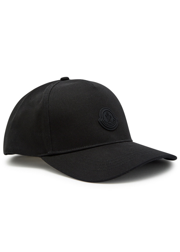 Photo: Moncler Logo-appliquéd Cotton cap - Black - One Size