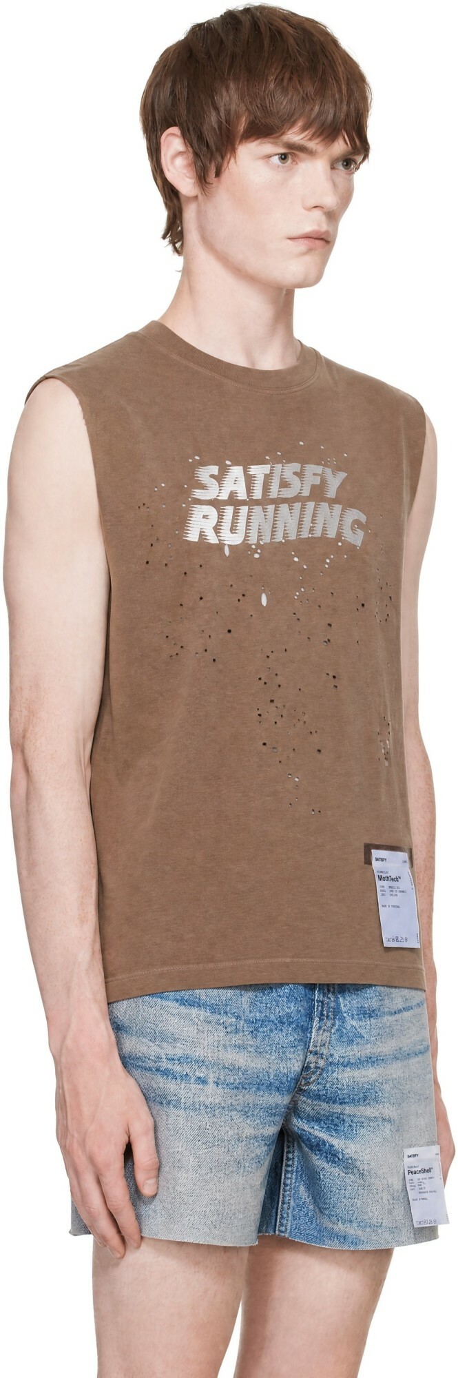 Satisfy Brown MothTech Muscle Tank Top