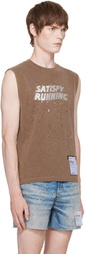 Satisfy Brown MothTech Muscle Tank Top