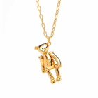 Ambush Men's Teddy Bear Charm Necklace in Gold