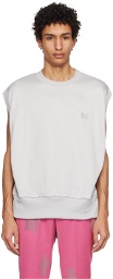 NEEDLES Gray Embroidered Tank Top