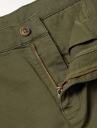 Nudie Jeans - Easy Alvin Slim-Fit Organic Cotton-Blend Trousers - Green