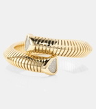 Marina B Trisola 18kt gold bangle with diamonds