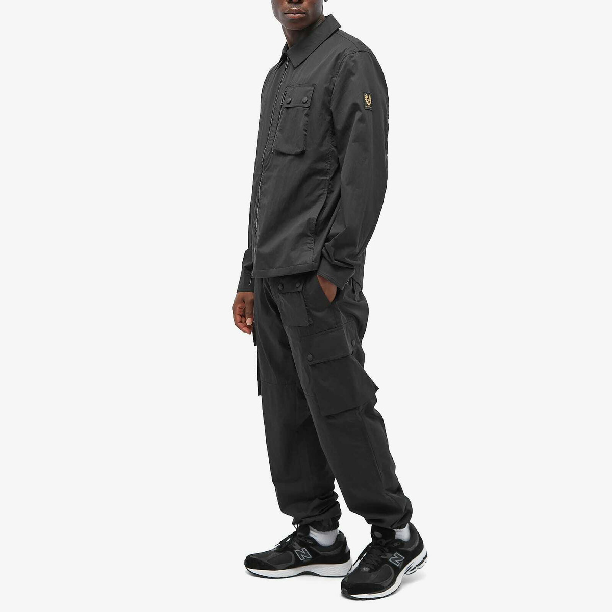 Belstaff Men's Trialmaster Cargo Trousers in Black Belstaff