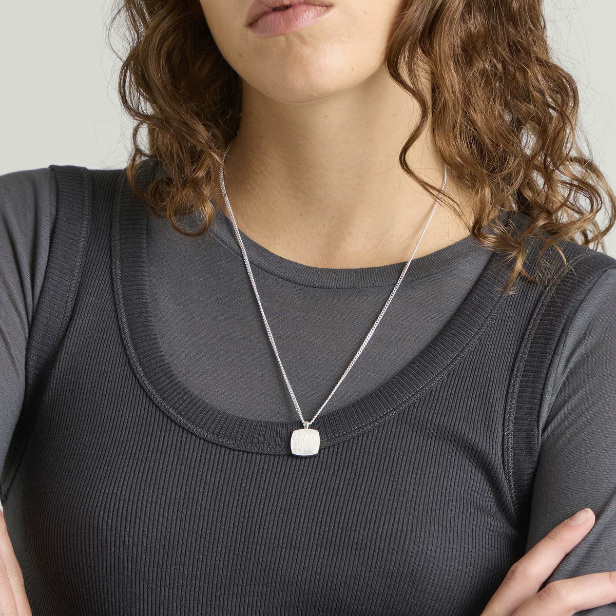 END. Signet Pendant in Silver