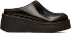 Miista Brown Mego Mule Flats