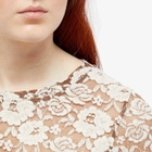 Rejina Pyo Women's Adina Fitted Lace T-Shirt in Brown