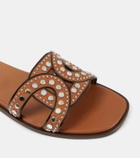 Tod's Embellished leather slides