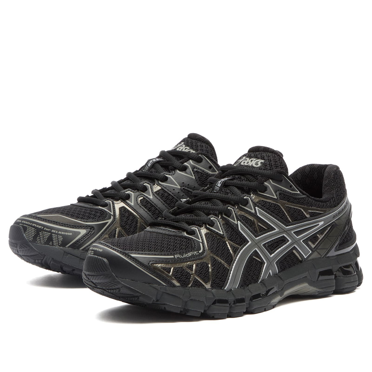 Asics Gel-Kayano 20 Sneakers in Black/Clay Grey