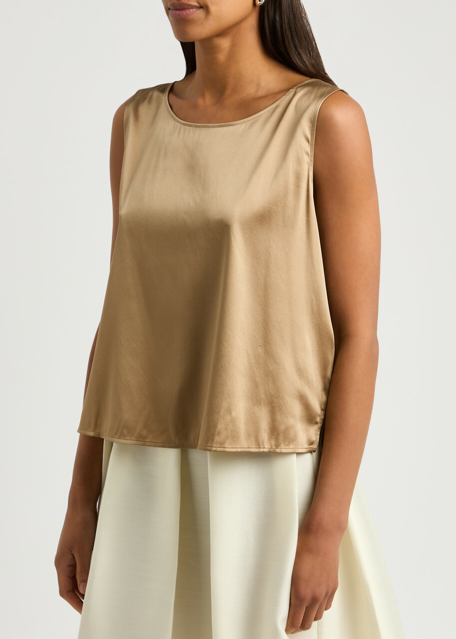 EILEEN FISHER Womens Beige Stretch Zippered Ankle Straight leg Pants