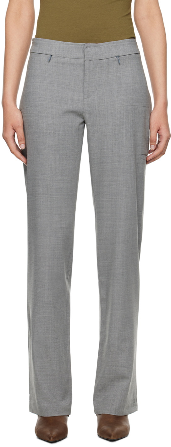 Gray Baozi Trousers by Paloma Wool on Sale